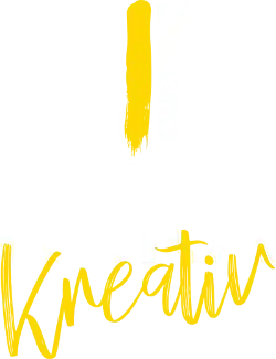 Logo za Krka Kreativ u bijeloj i zlatnoj boji.